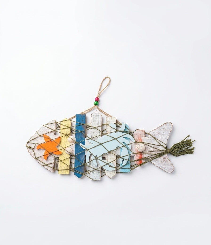 Artisanal Nautical Fish Wall Decor