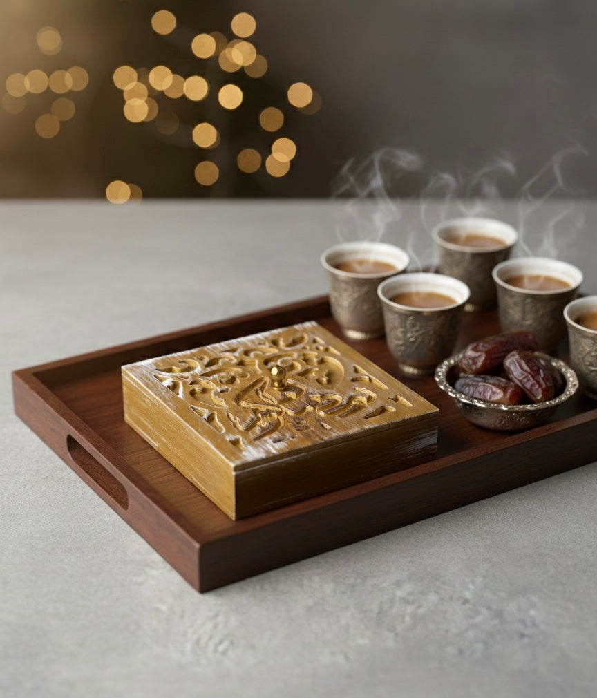 Wooden Multi Compartment Box