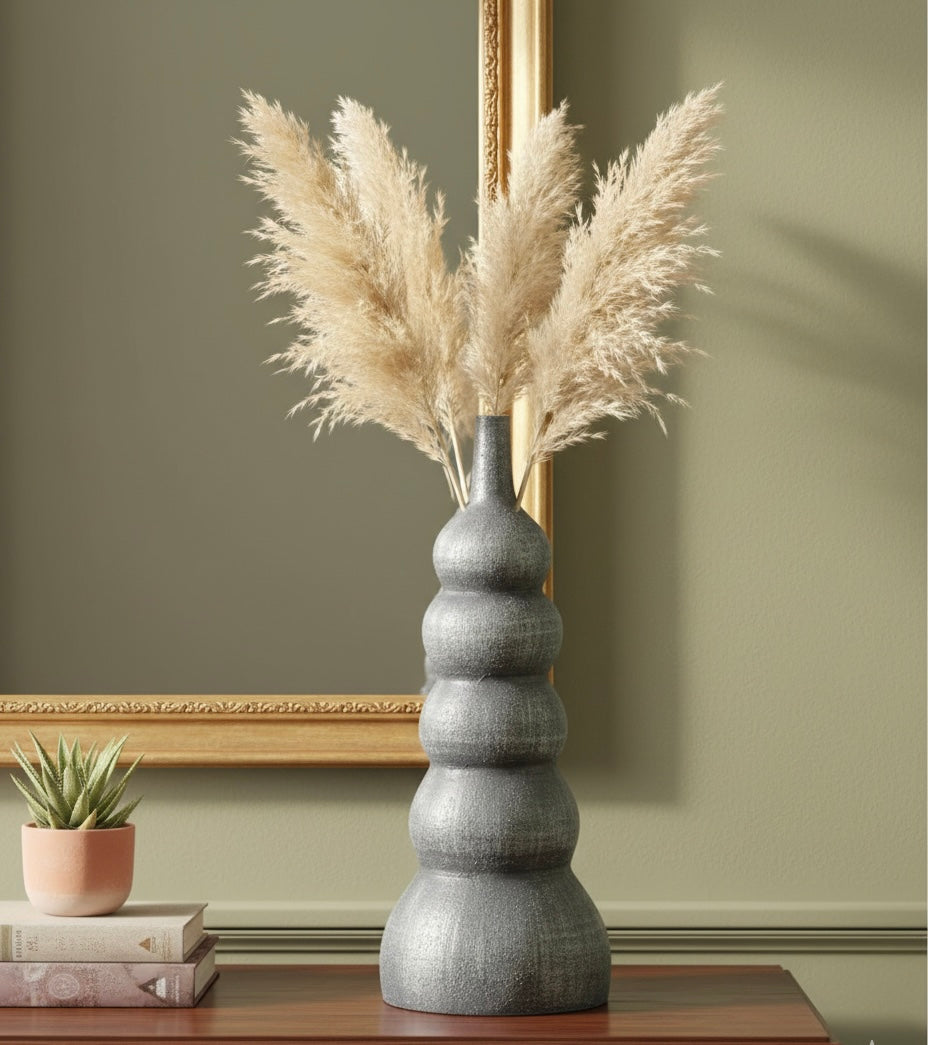 Industrial Chic Ribbed Totem Vase