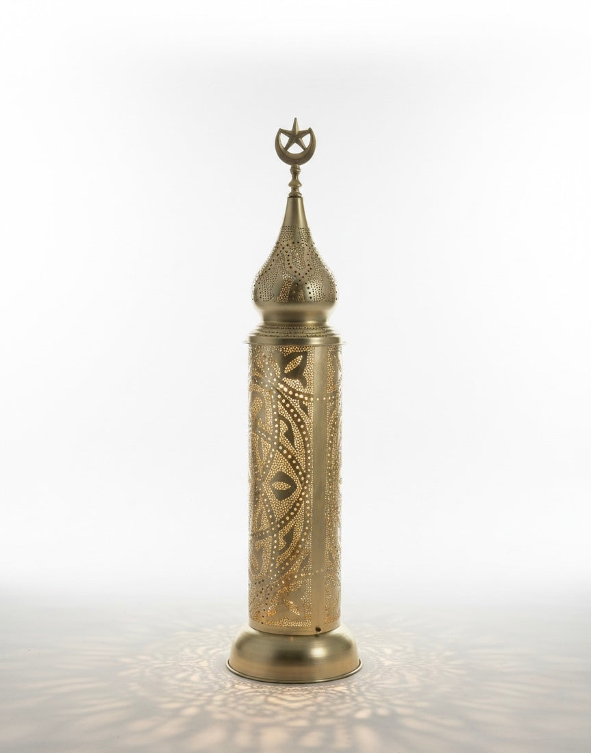 Celestial Filigree Floor Lantern – Moroccan-Inspired
