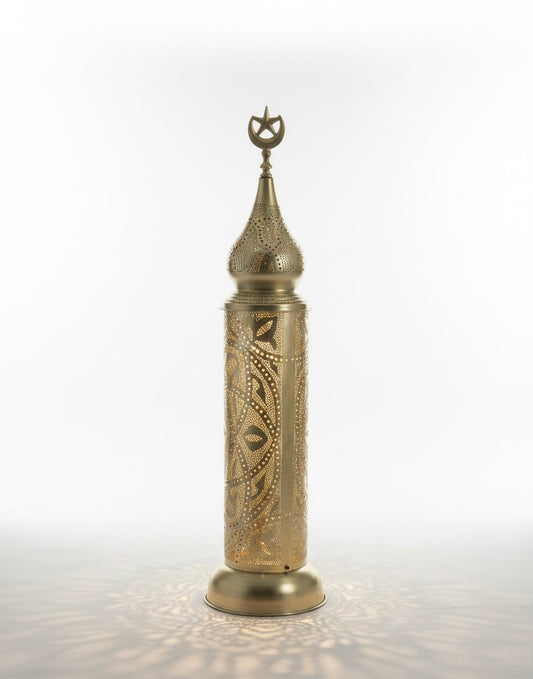 Celestial Filigree Floor Lantern – Moroccan-Inspired