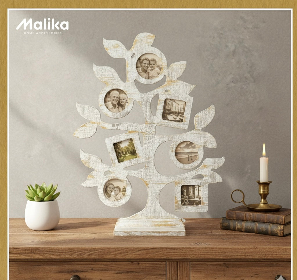 Tree of Life Vintage Wooden Multi-Frame