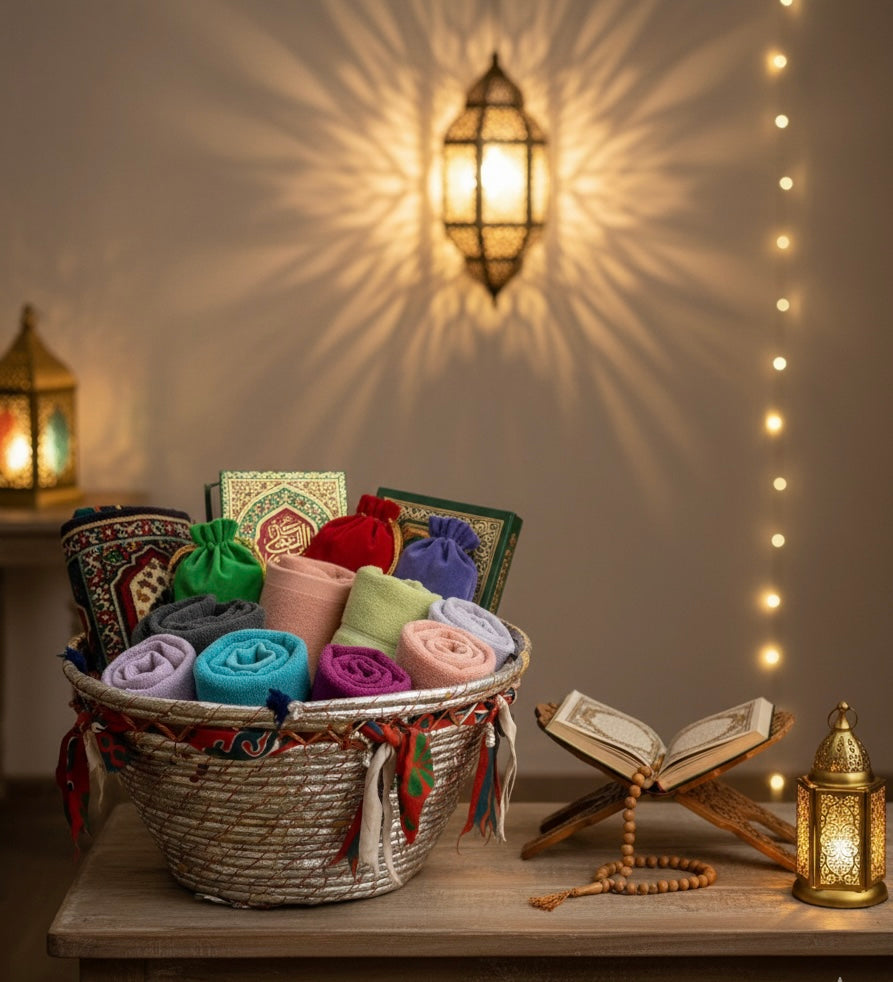 Medina Silver Hand-Woven Prayer & Essentials Basket