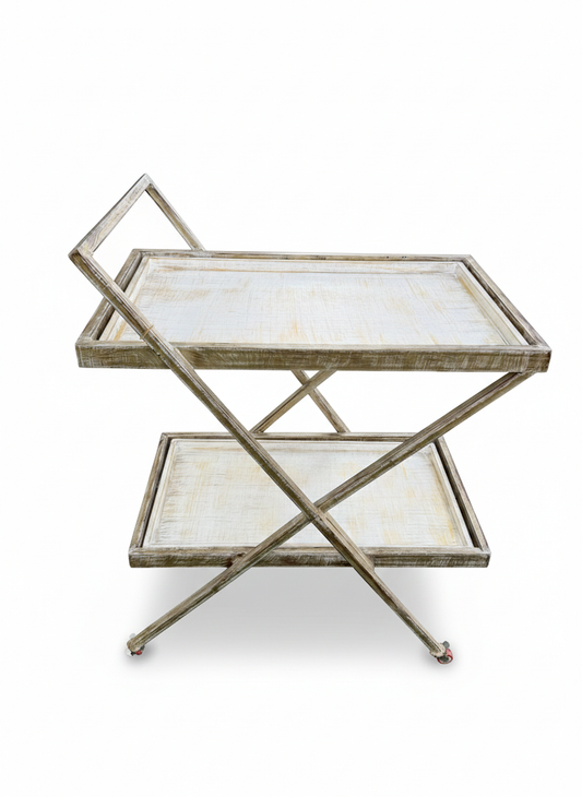 Industrial Elegance Bar Cart