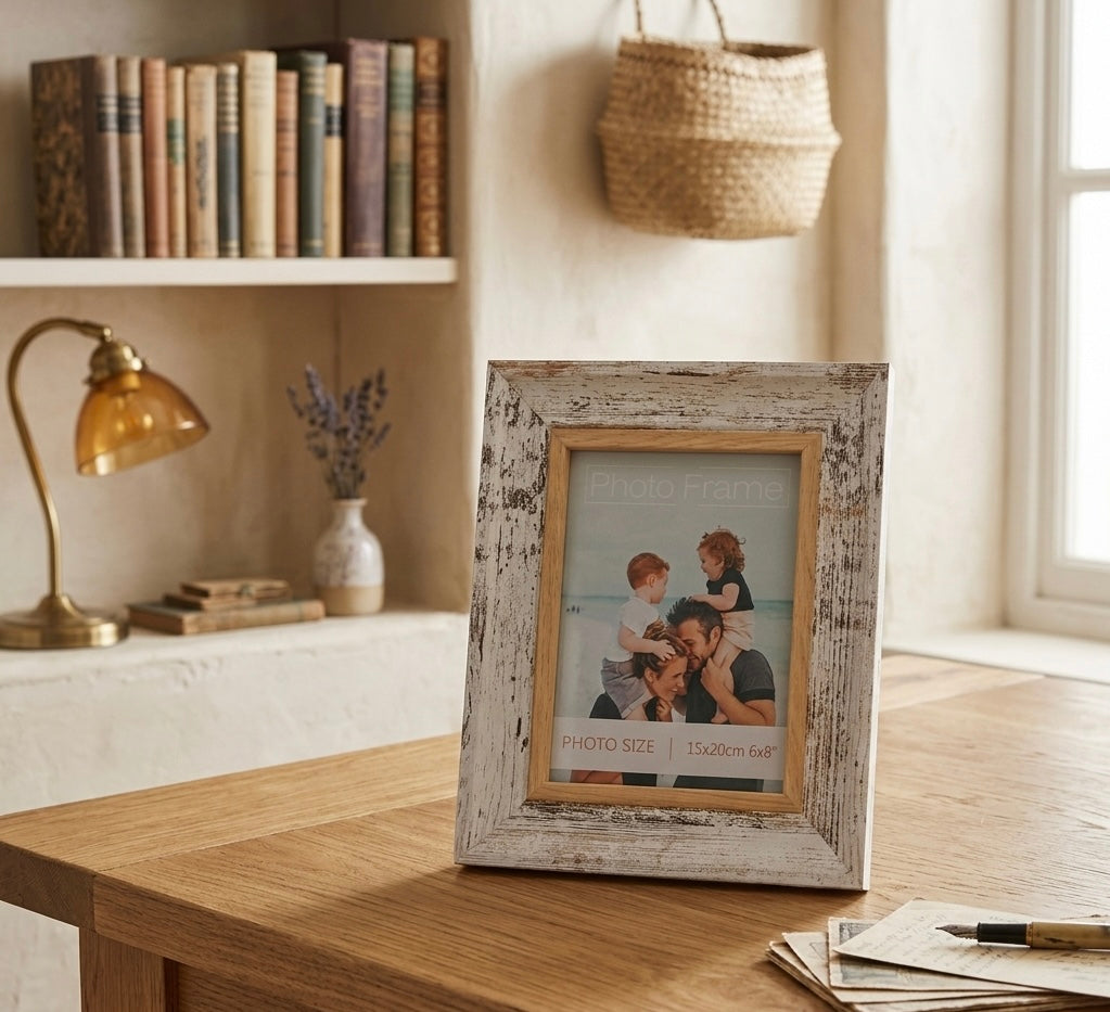 Rustic Shabby Chic Wooden Photo Frame