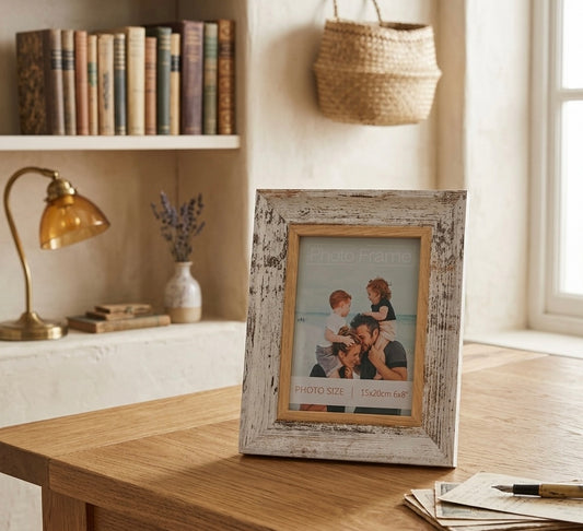 Rustic Shabby Chic Wooden Photo Frame