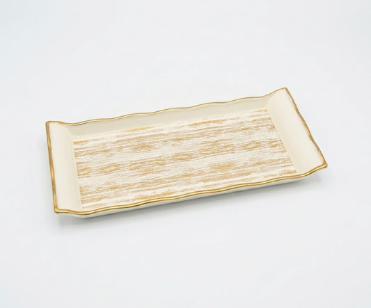 Elegant Gilded Horizon Serving Tray