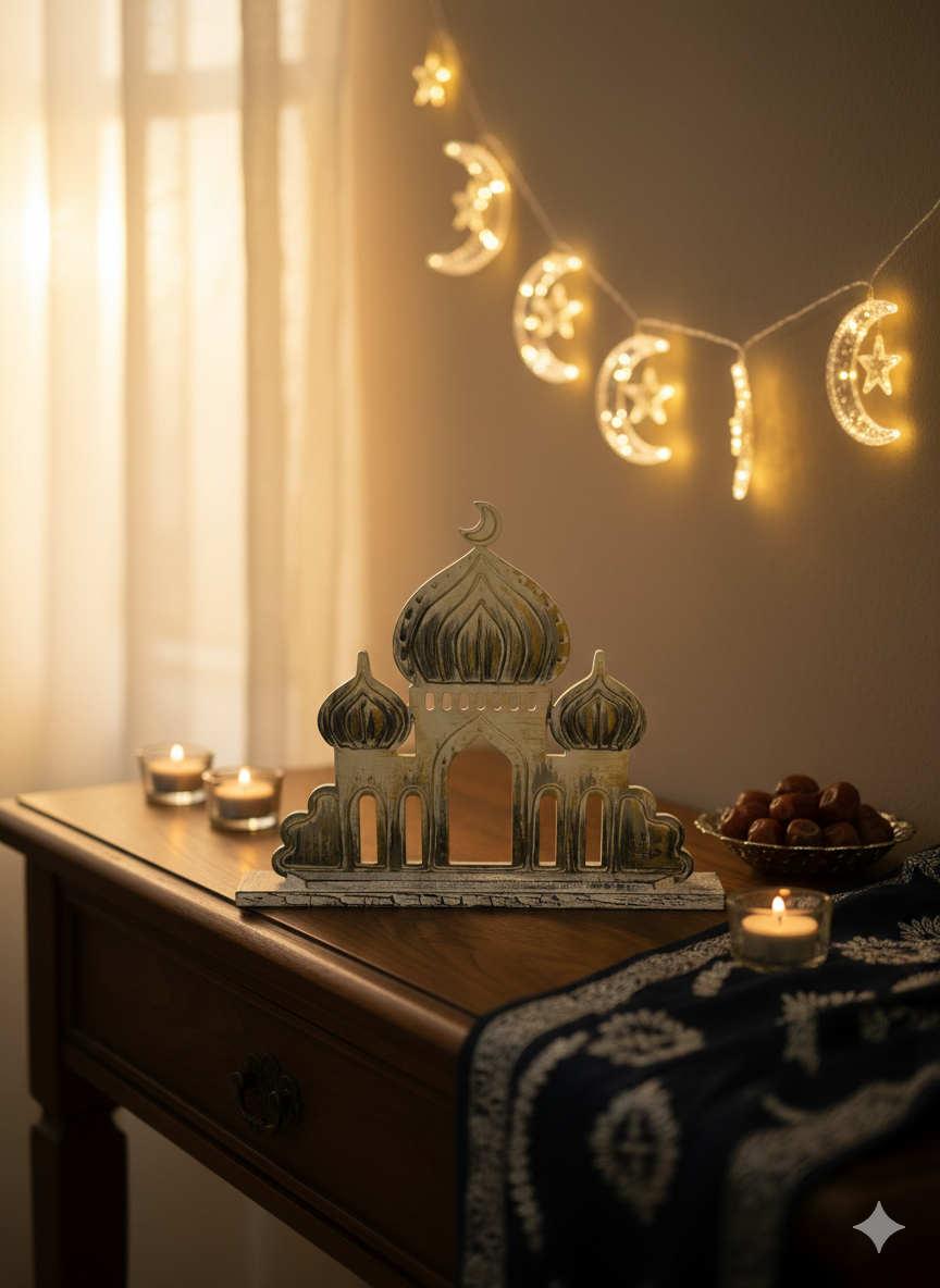 Artisan Mosque Domes: Timeless Islamic Tabletop Accent