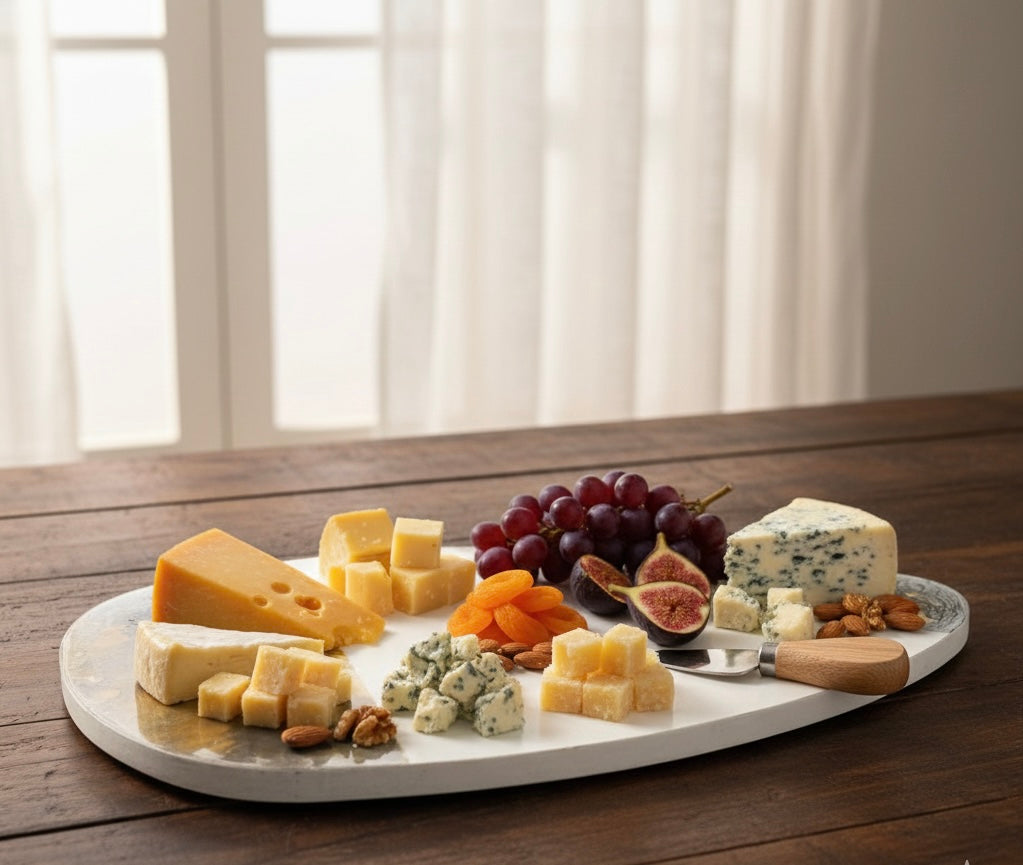 Artisan Abstract Wooden Serving Platter