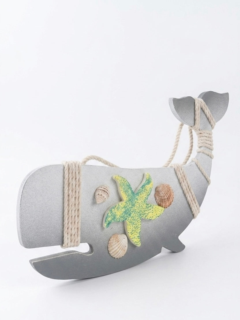 Coastal Whale Wooden Wall Art