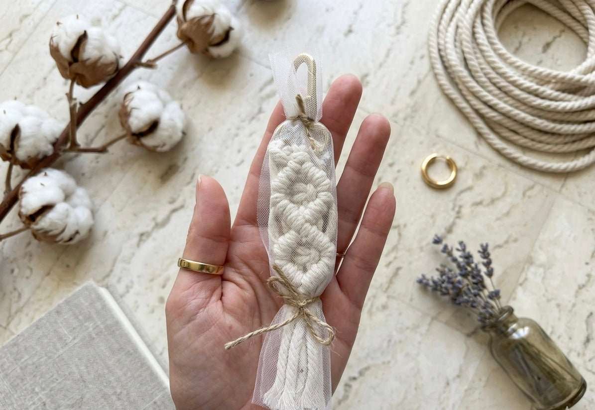 Handmade Macramé Boho Keychain
