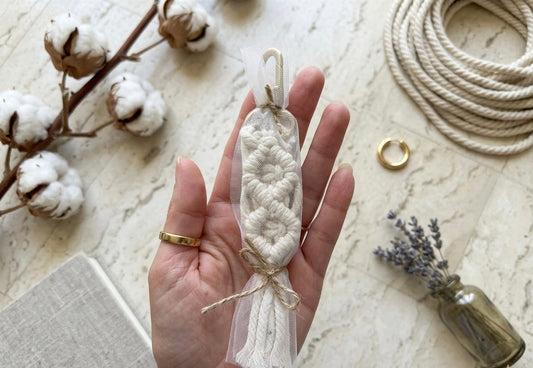 Handmade Macramé Boho Keychain