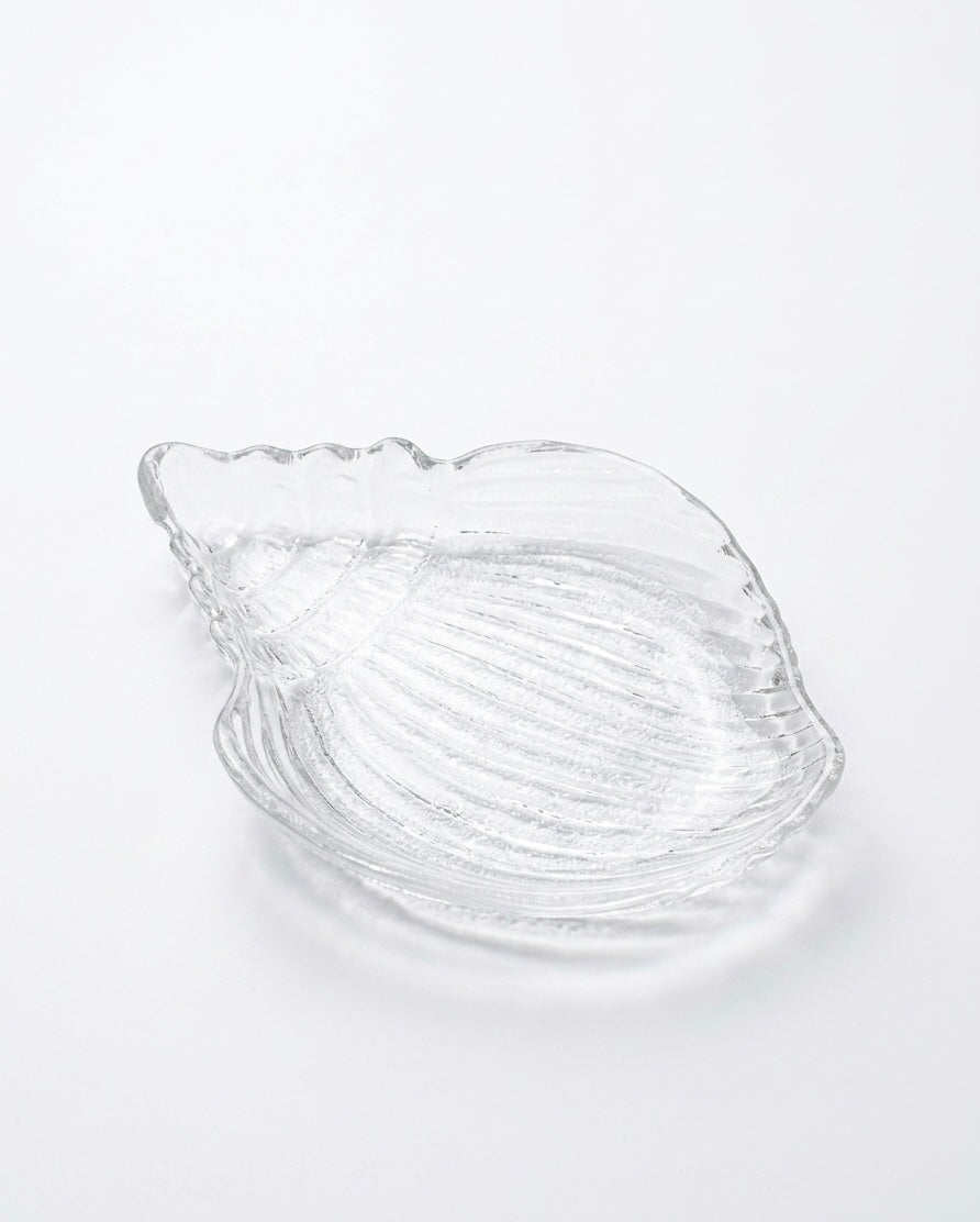 Artisanal Glass Shell Decorative Dish