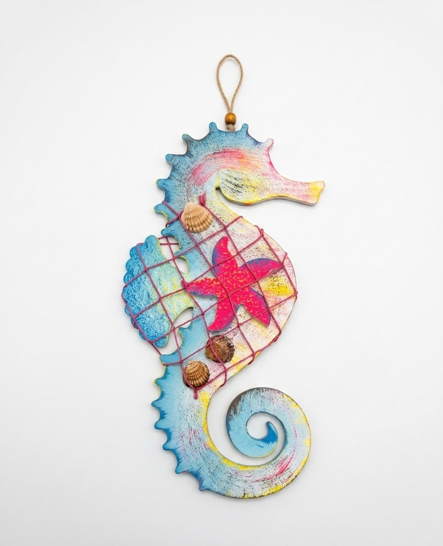 Handcrafted Nautical Seahorse Wall Decor