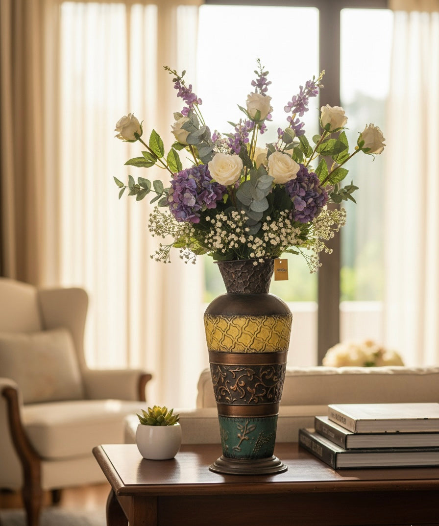 The Heritage Luxe Metal Vase
