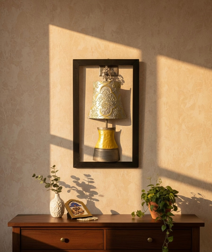 Illuminated Elegance Framed Metal Wall Art