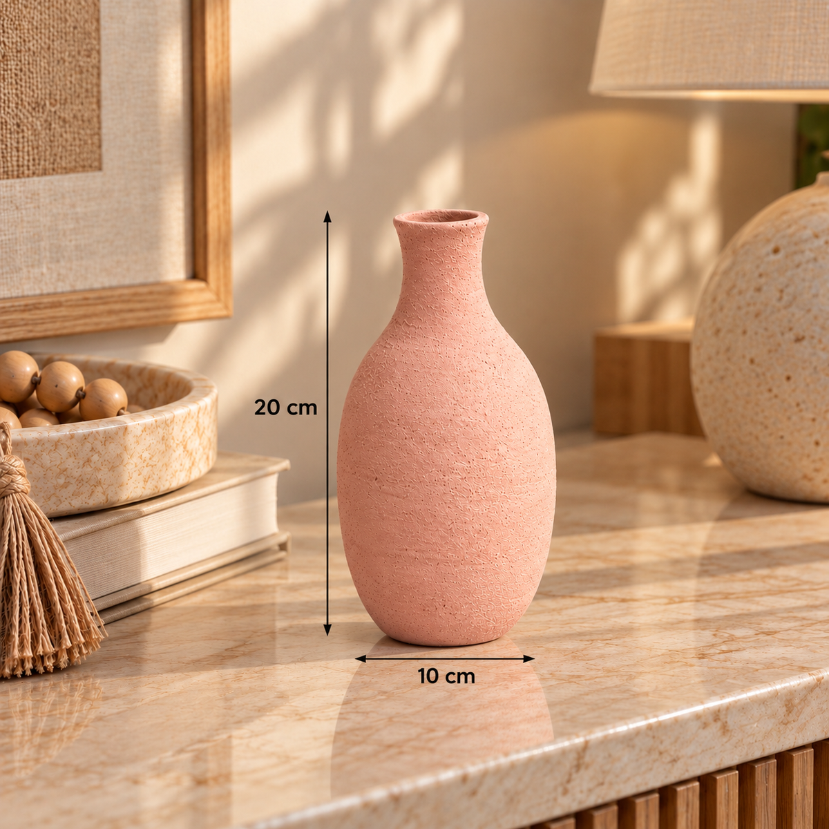 Minimalist Textured Sphere Bud Vase