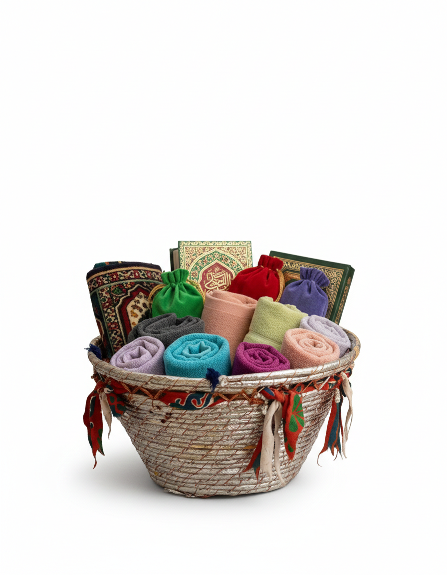 Medina Silver Hand-Woven Prayer & Essentials Basket