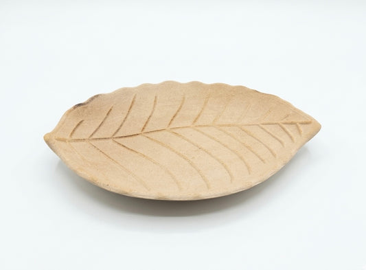 Artisanal Wooden Leaf Platter
