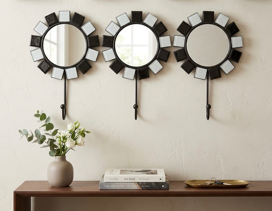 Connected Mosaic Mirror Wall Rack