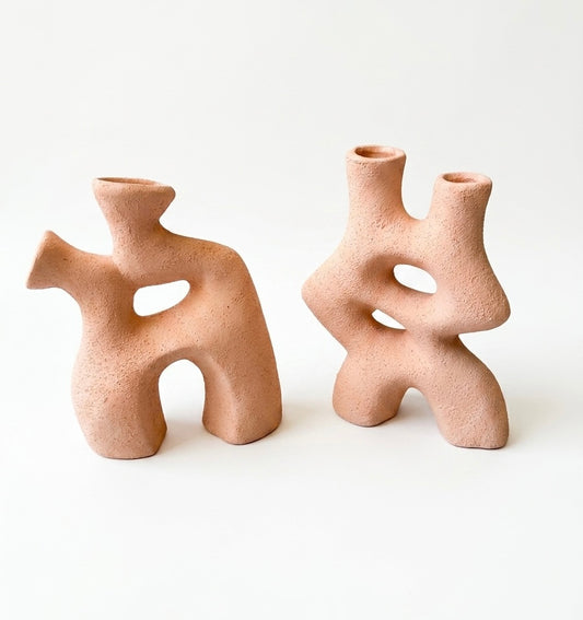 Silhouette Pottery Vases Set