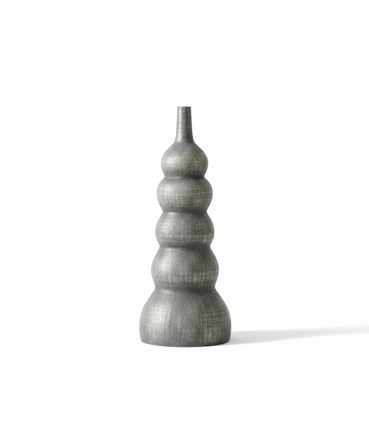 Industrial Chic Ribbed Totem Vase