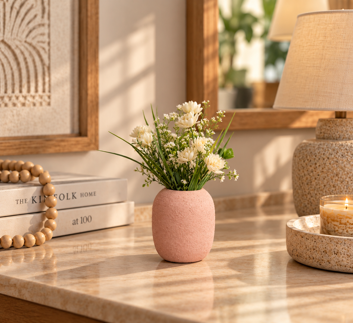 Minimalist Textured Sphere Bud Vase