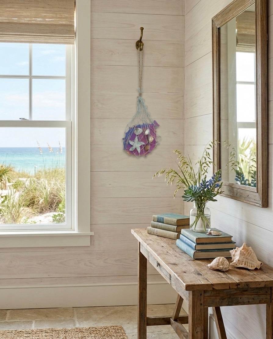 Coastal Fish Net Wall Decor