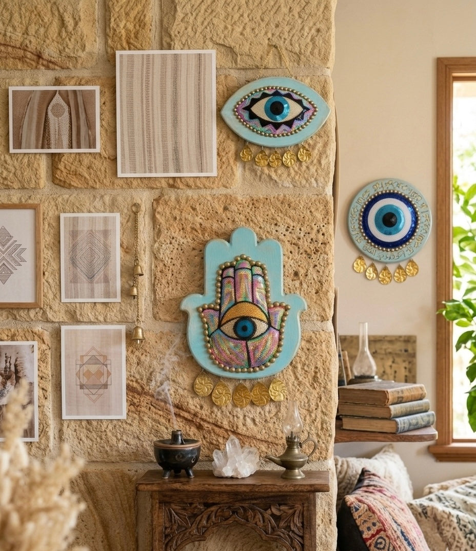 Boho Chic Hamsa Hand Wall Decor