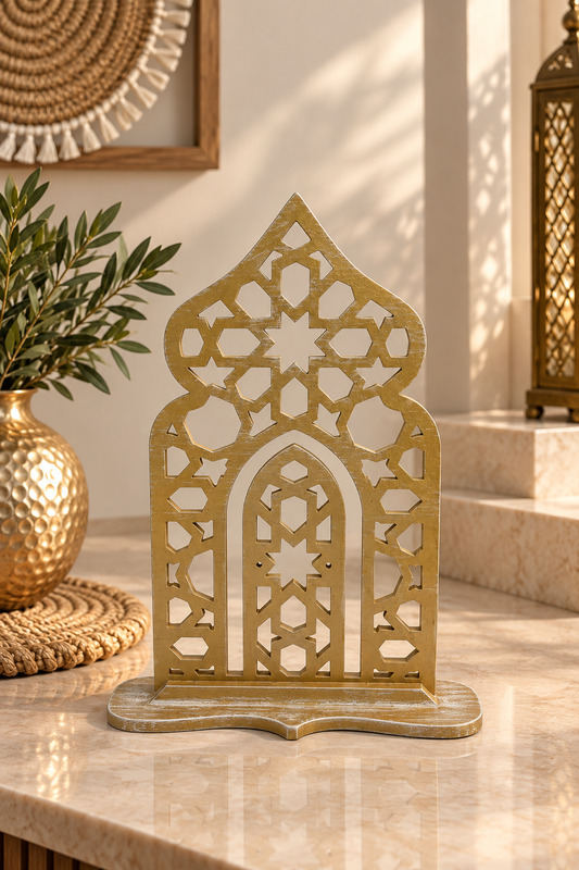 Arabesque Elegance Wooden Arch