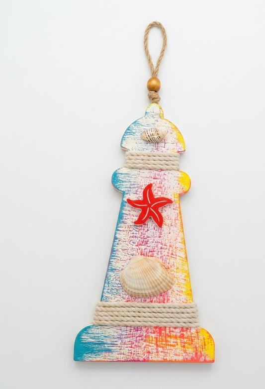 Handcrafted Wooden Lighthouse Wall Art