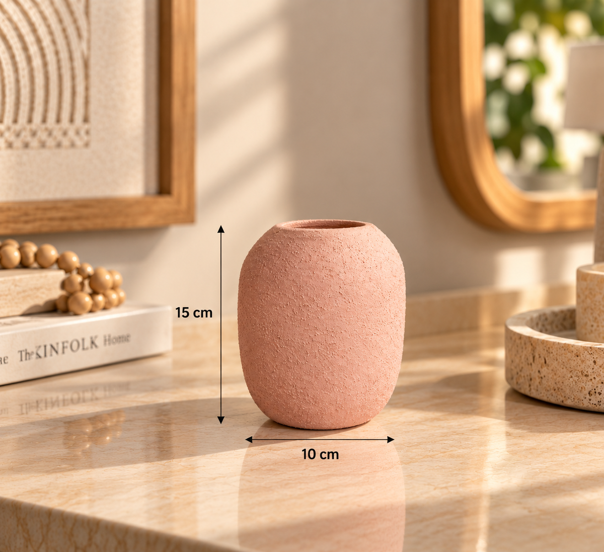 Minimalist Textured Sphere Bud Vase