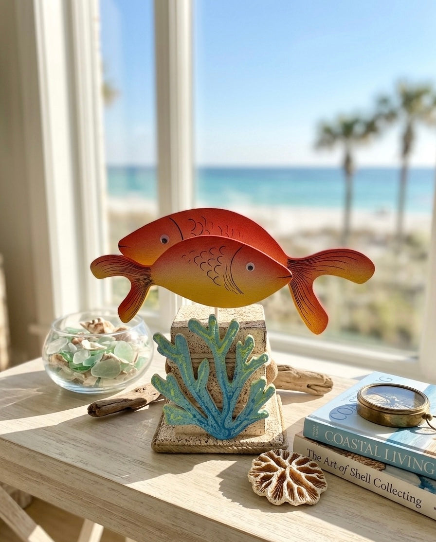 The Coastal Duo Fish Sculpture 