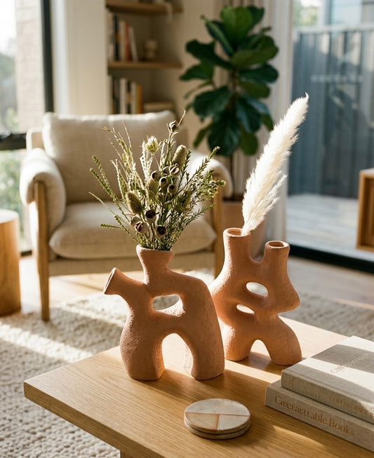 Silhouette Pottery Vases Set