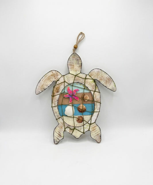 Nautical Wooden Sea Turtle Wall Hanging 