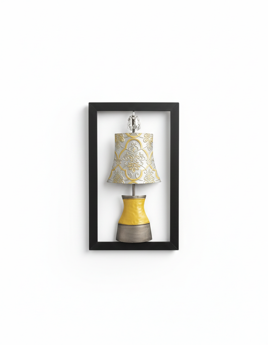 Illuminated Elegance Framed Metal Wall Art