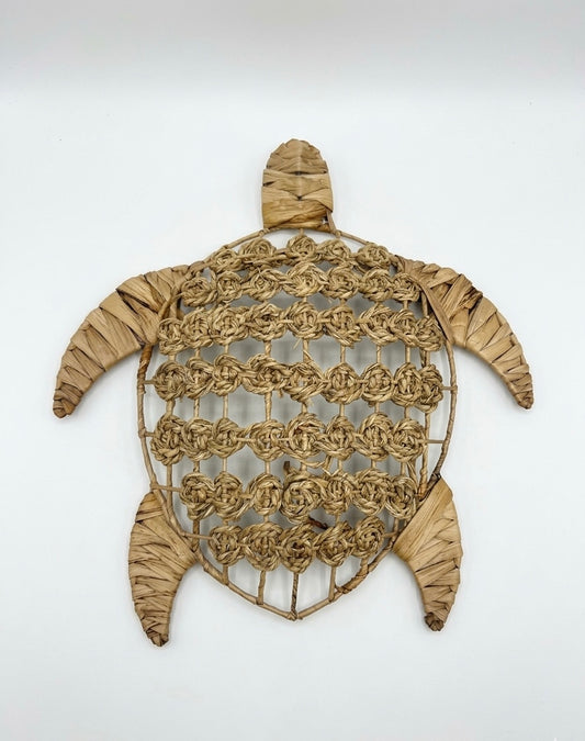 Handcrafted Woven Turtle Wall Art