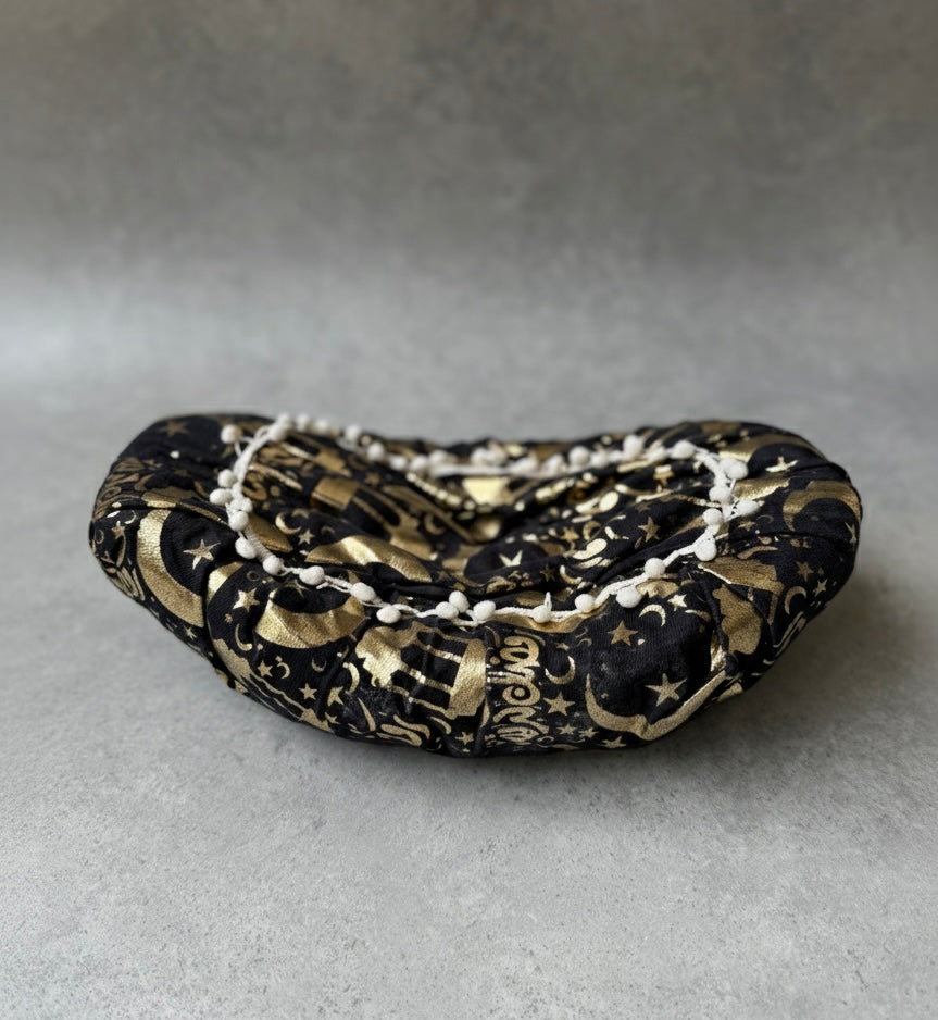 Oval Celestial Elegance Fabric Display Bowl
