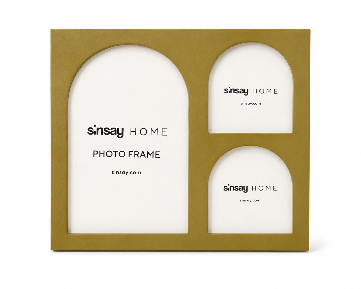 Elegant Gold Arched Multi-Photo Frame – 20×18 cm