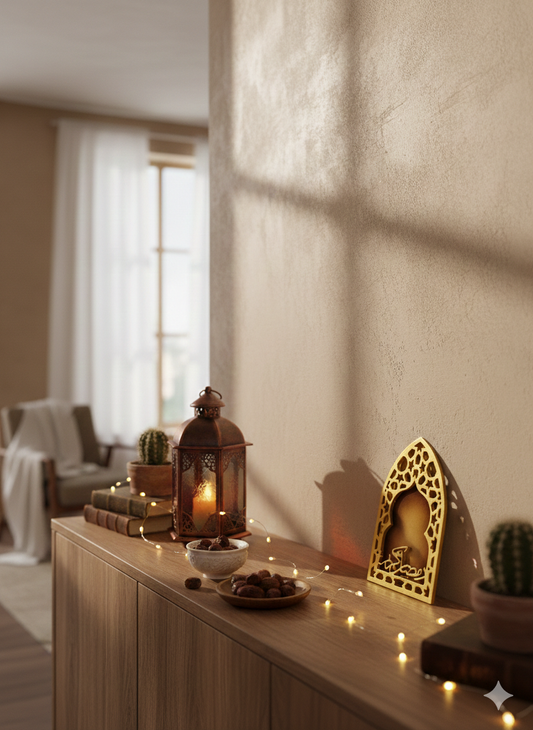 Ramadan Kareem Arched Filigree – Modern Islamic Wall Art