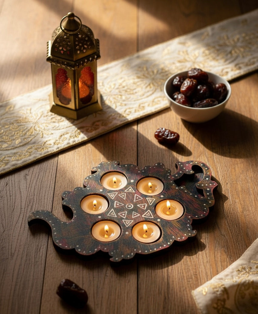Elegant Handcrafted Arabesque Serving Tray