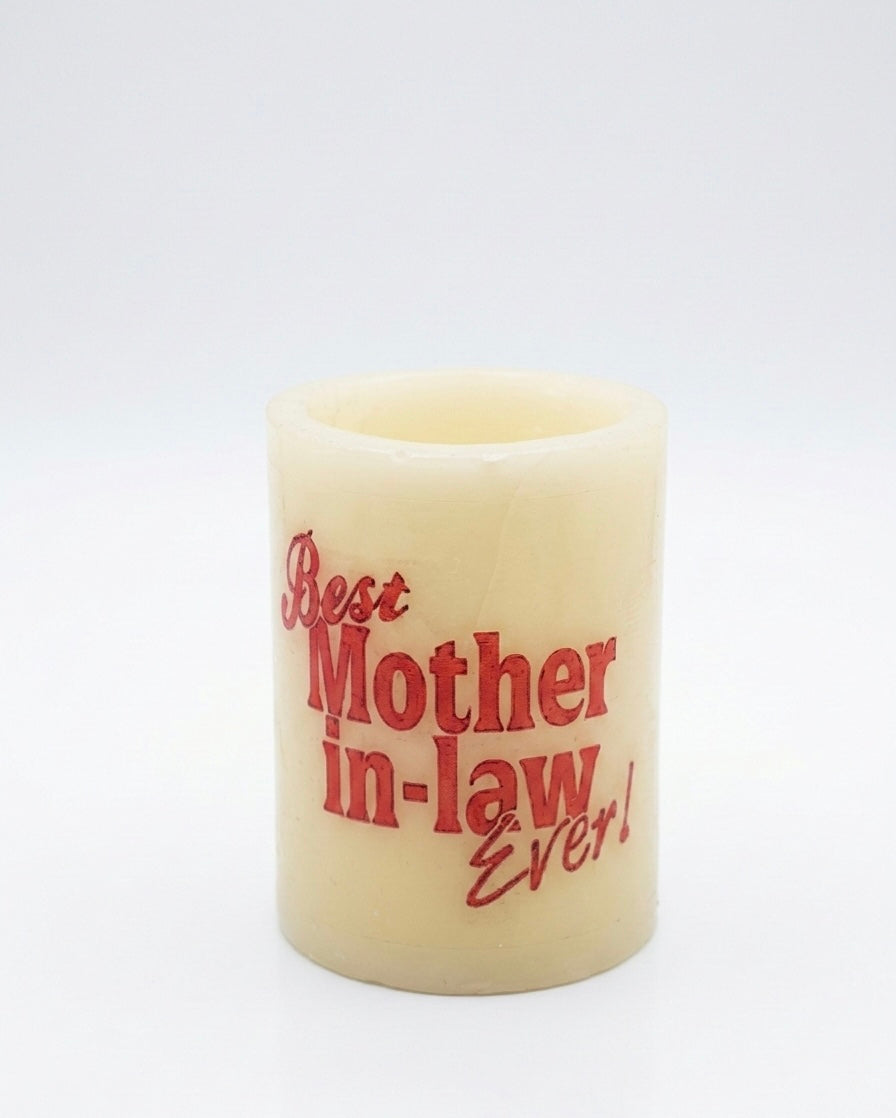 Personalized 13cm Pillar Candle Holder – Multi-Design Tribute for Loved Ones