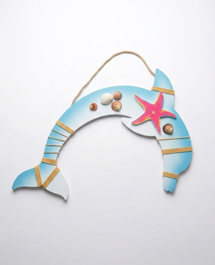 Nautical Dolphin Wooden Wall Hanging