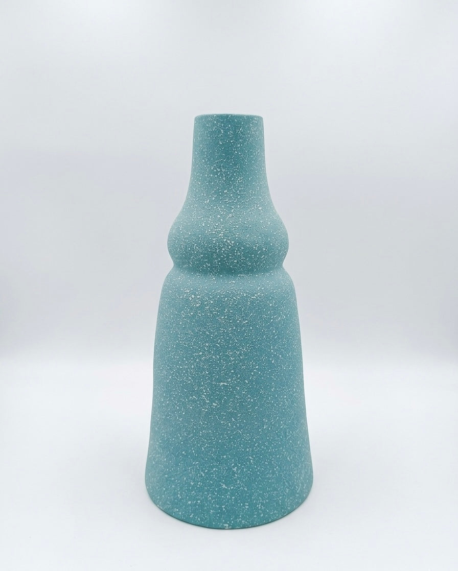 Speckled Pottery Gourd Vase