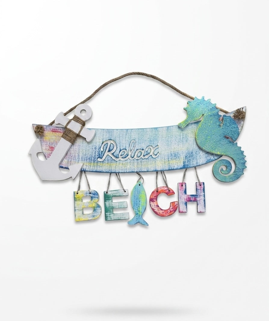 Malika Nautical "Relax" Wall Decor