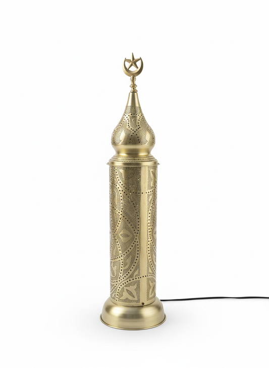 Celestial Filigree Floor Lantern – Moroccan-Inspired