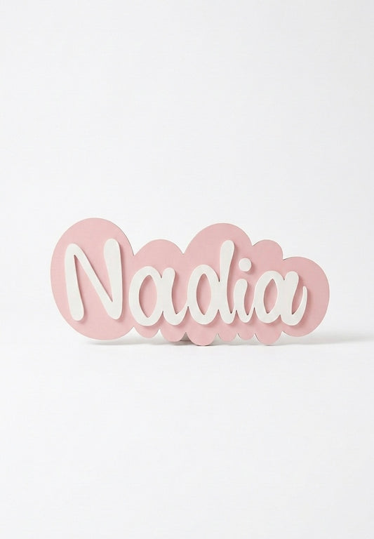 Custom 3D Wooden Name Sign