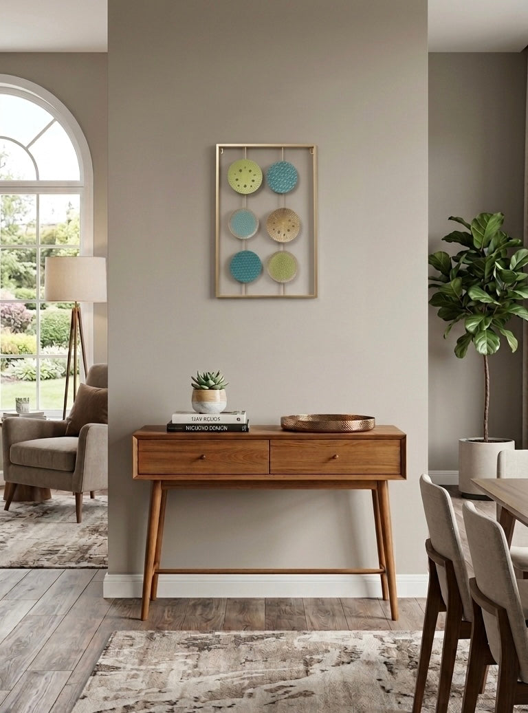Artisanal Geometric Metal Wall Art