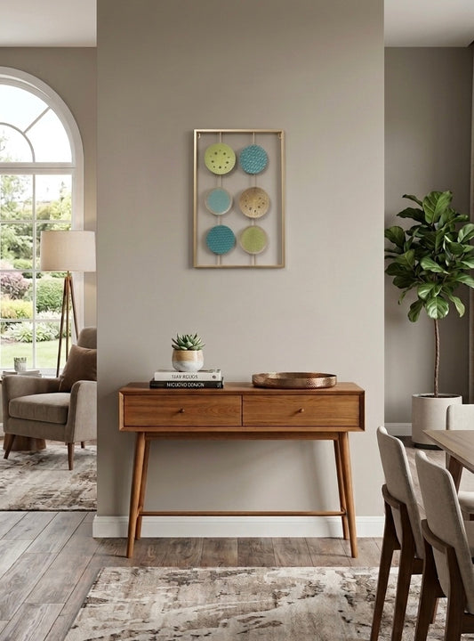 Artisanal Geometric Metal Wall Art