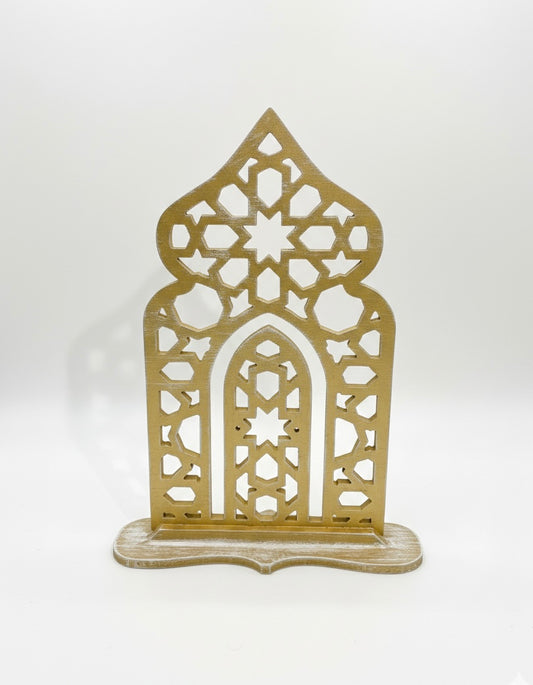 Arabesque Elegance Wooden Arch
